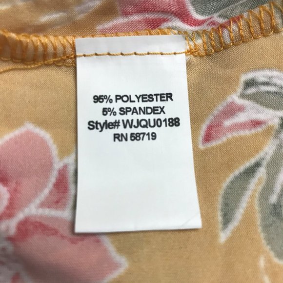 NY Collection Womens Plus Size Top with Necklace - Picture 5 of 5